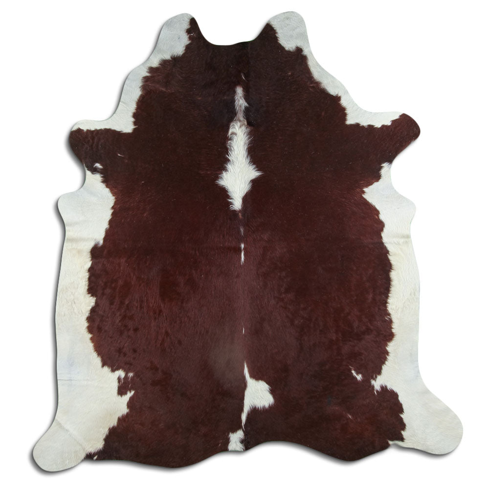Peau de vache marron et blanche XXL