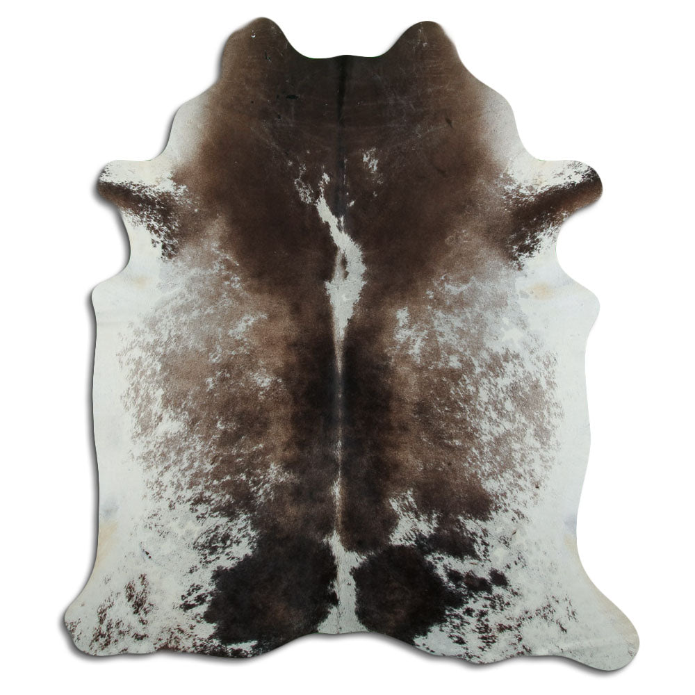Peau de vache marron et blanche XXL