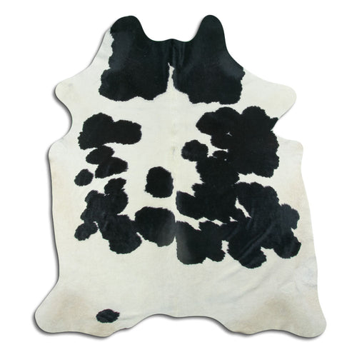 Peau de vache noire et blanche L