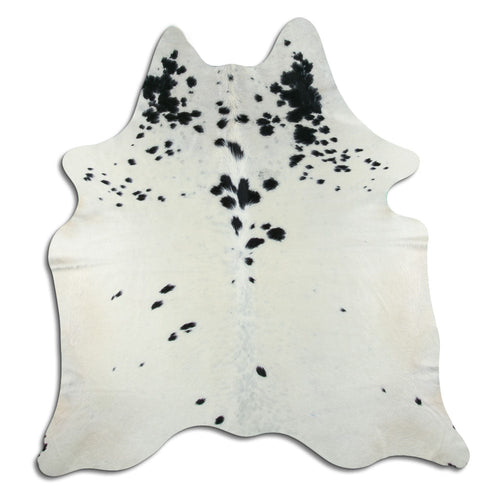 Peau de vache noire et blanche L