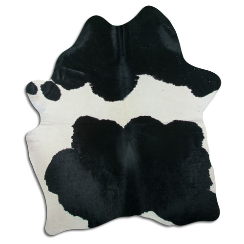 Peau de vache noire et blanche L