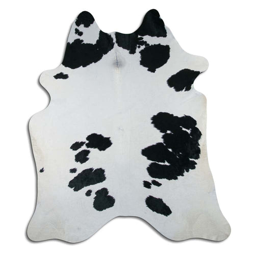 Peau de vache noire et blanche XXL