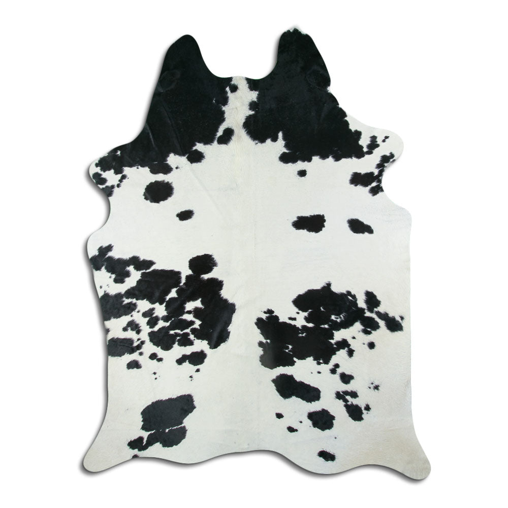 Peau de vache noire et blanche XXL