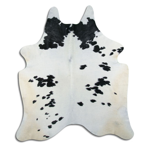 Peau de vache noire et blanche XXL