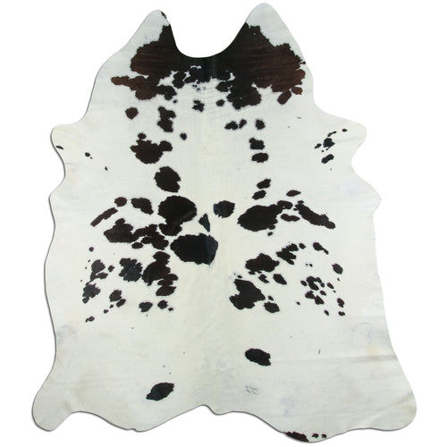 Peau de vache noire et blanche XXL