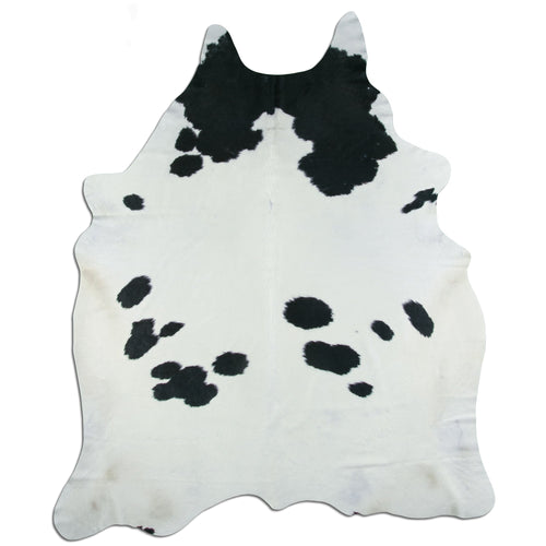 Peau de vache noire et blanche XXL