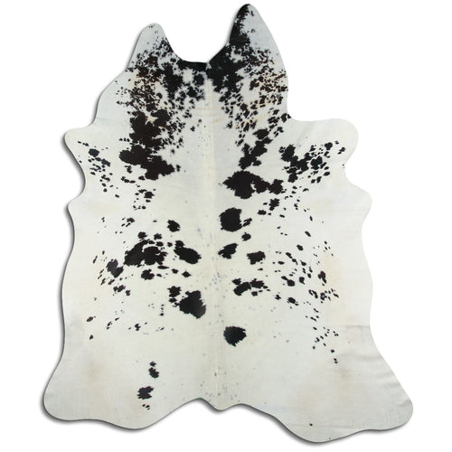 Peau de vache noire et blanche XXL