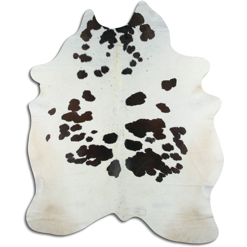 Peau de vache noire et blanche XXL
