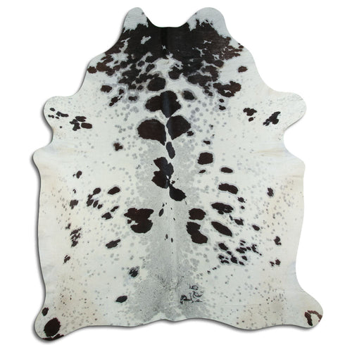 Peau de vache noire et blanche XXL