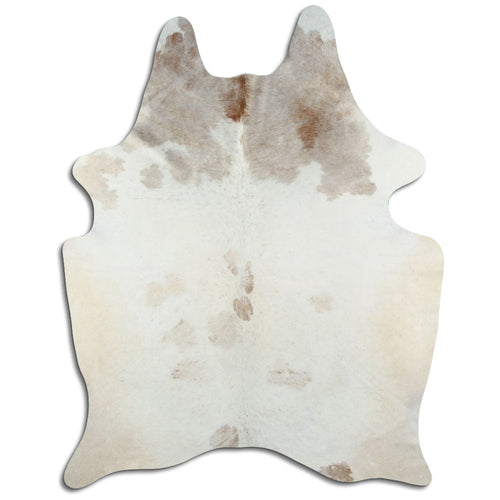 Peau de vache marron et blanche XL