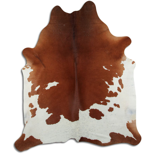 Peau de vache marron et blanche XXL