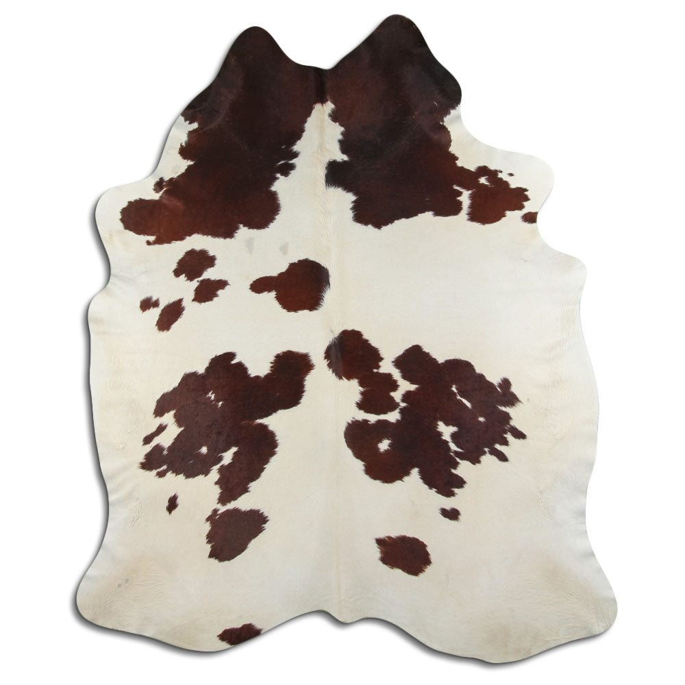 Peau de vache marron et blanche XXL