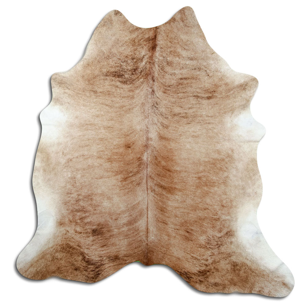 Peau de vache exotique d’environ 200 × 190 cm, vue de dessus : exactement la peau que vous recevez