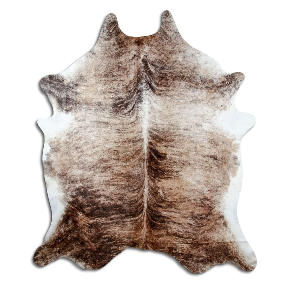 Peau de vache exotique d’environ 230 × 200 cm, vue de dessus : exactement la peau que vous recevez
