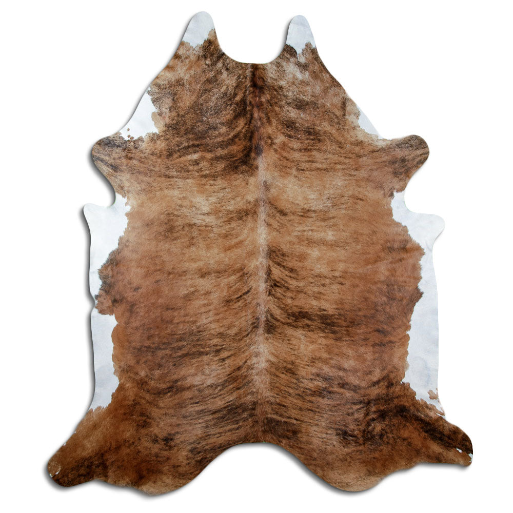 Peau de vache exotique d’environ 250 × 220 cm, vue de dessus : exactement la peau que vous recevez