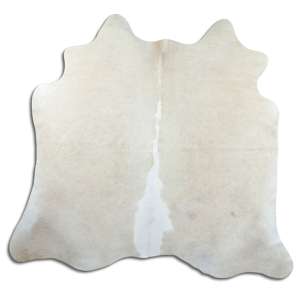 Peau de vache marron d’environ 160 × 180 cm, vue de dessus : exactement la peau que vous recevez