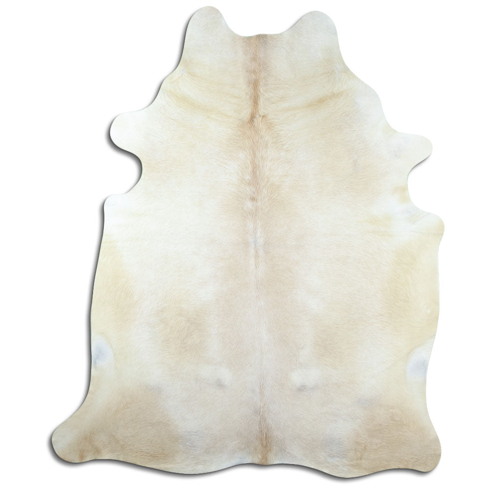 Peau de vache marron d’environ 220 × 190 cm, vue de dessus : exactement la peau que vous recevez