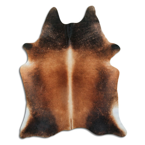 Peau de vache marron L