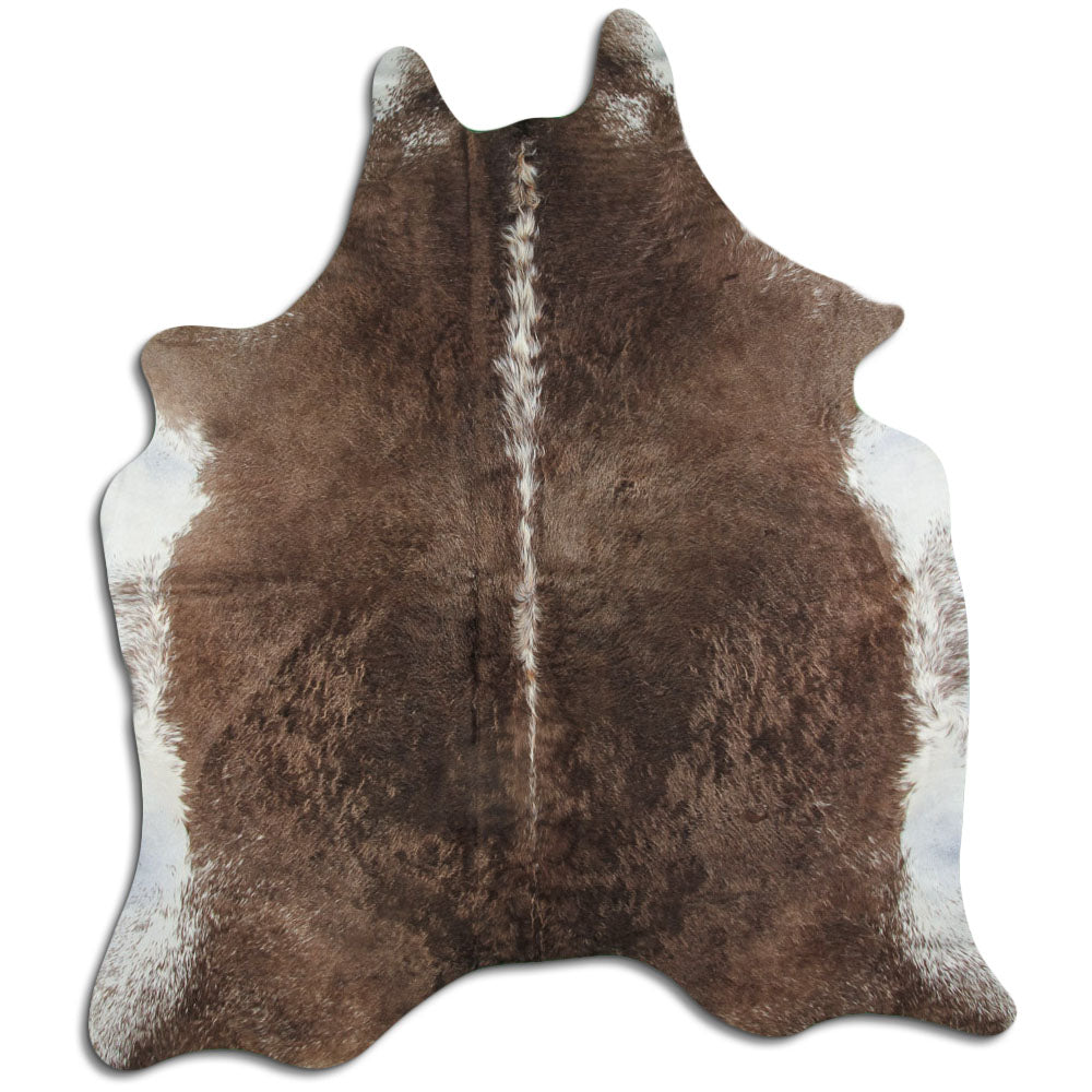 Peau de vache marron et blanche XXL