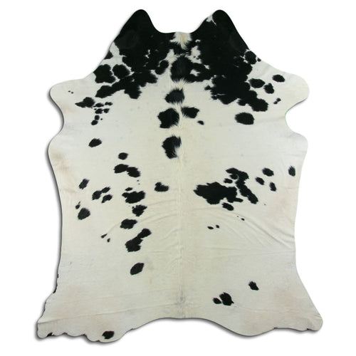 Peau de vache noire et blanche XXL