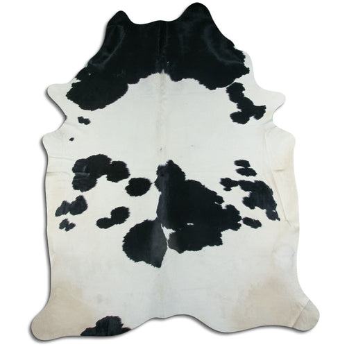 Peau de vache noire et blanche XXL
