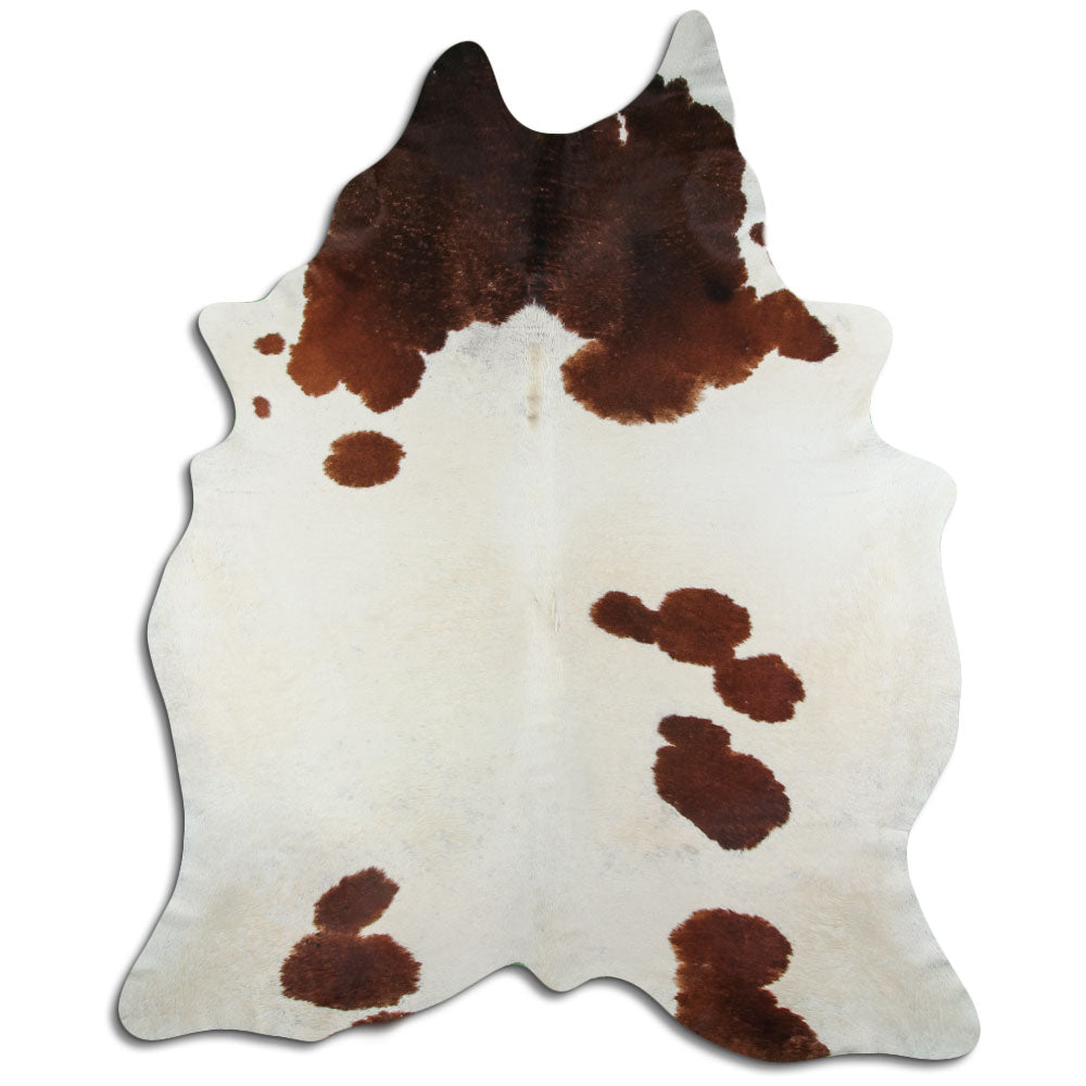 Peau de vache marron et blanche XXXL