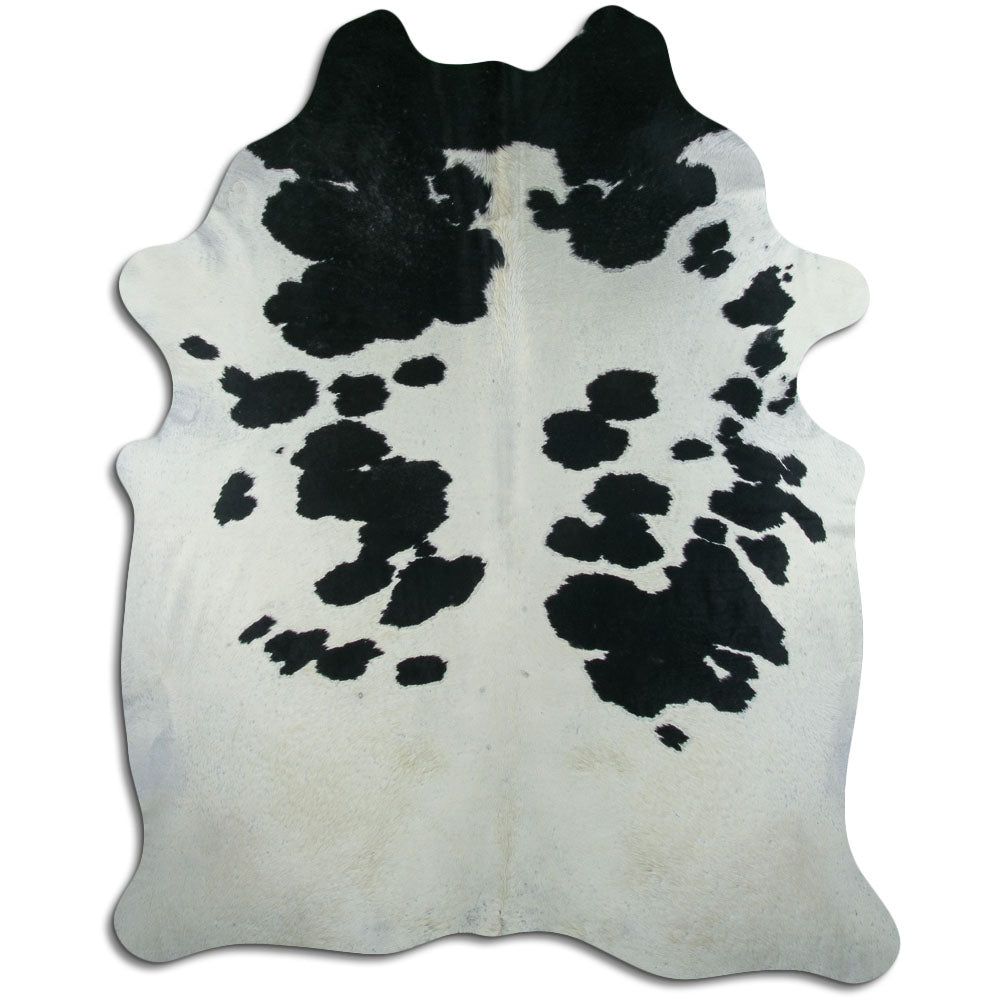 Peau de vache noire et blanche XXXL
