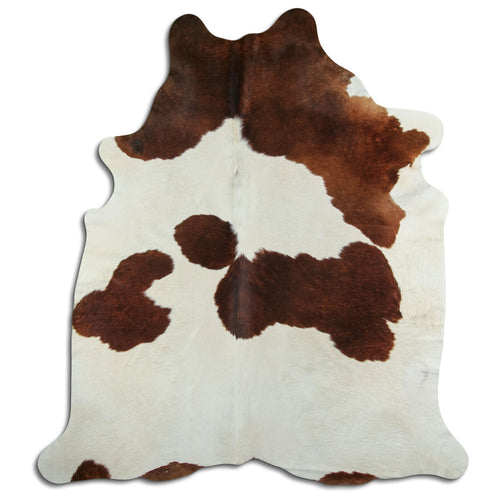 Peau de vache marron et blanche XXL