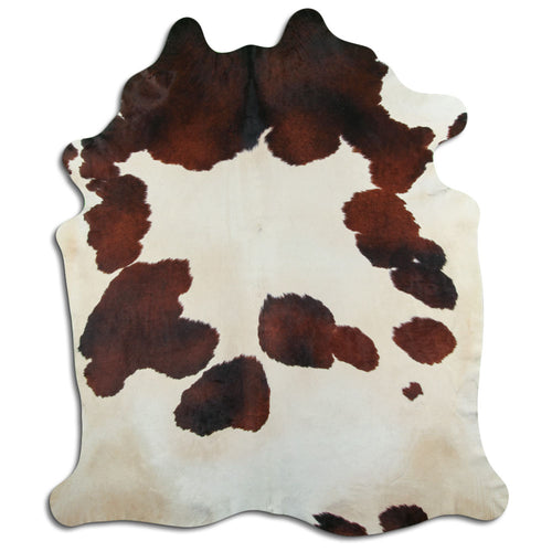 Peau de vache marron et blanche XXL