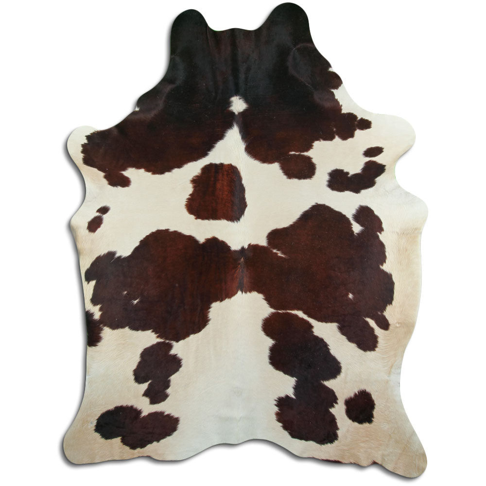 Peau de vache marron et blanche XXL