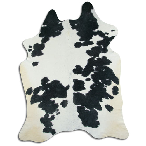 Peau de vache noire et blanche XXL