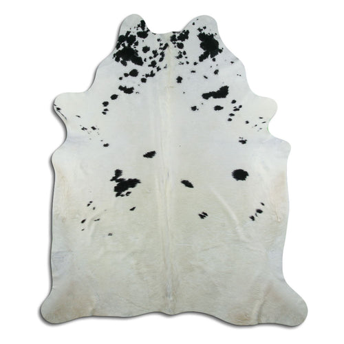 Peau de vache noire et blanche XXL