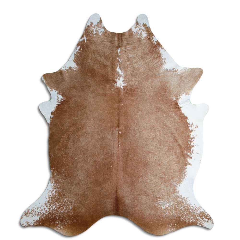 Peau de vache marron et blanche XXL