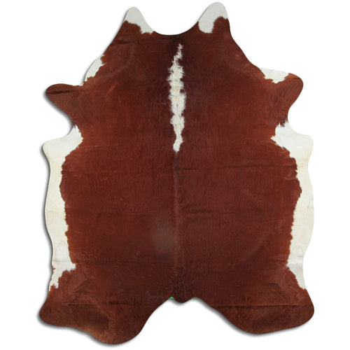 Peau de vache marron et blanche XXL
