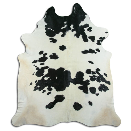 Peau de vache noire et blanche XXL