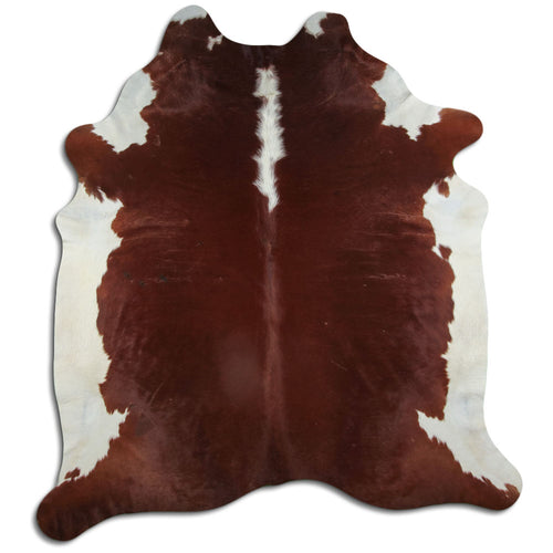 Peau de vache marron et blanche XXL