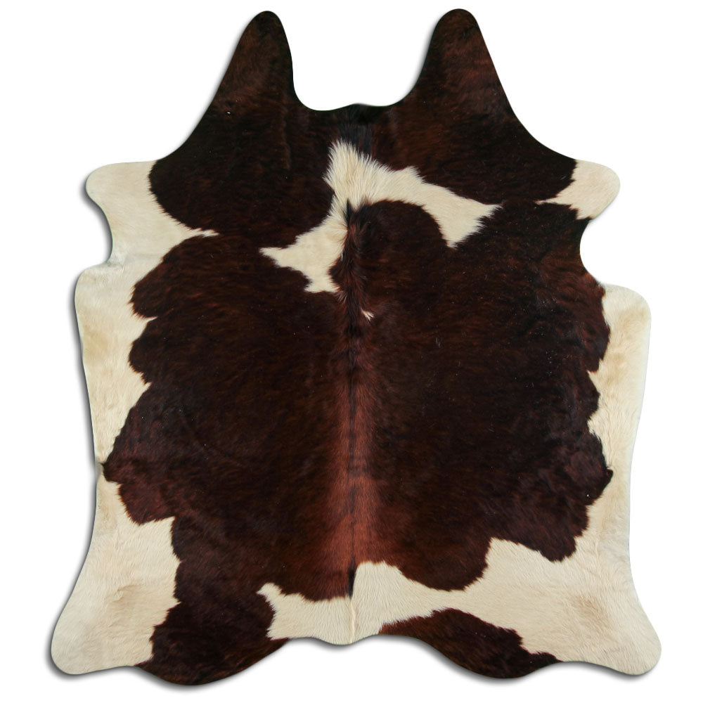 Peau de vache marron et blanche XXL