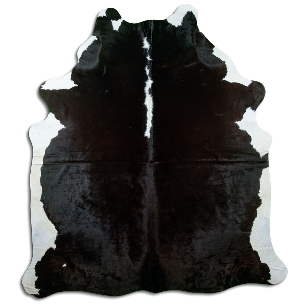 Peau de vache marron et blanche XL