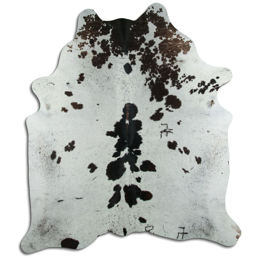 Peau de vache noire et blanche XXL