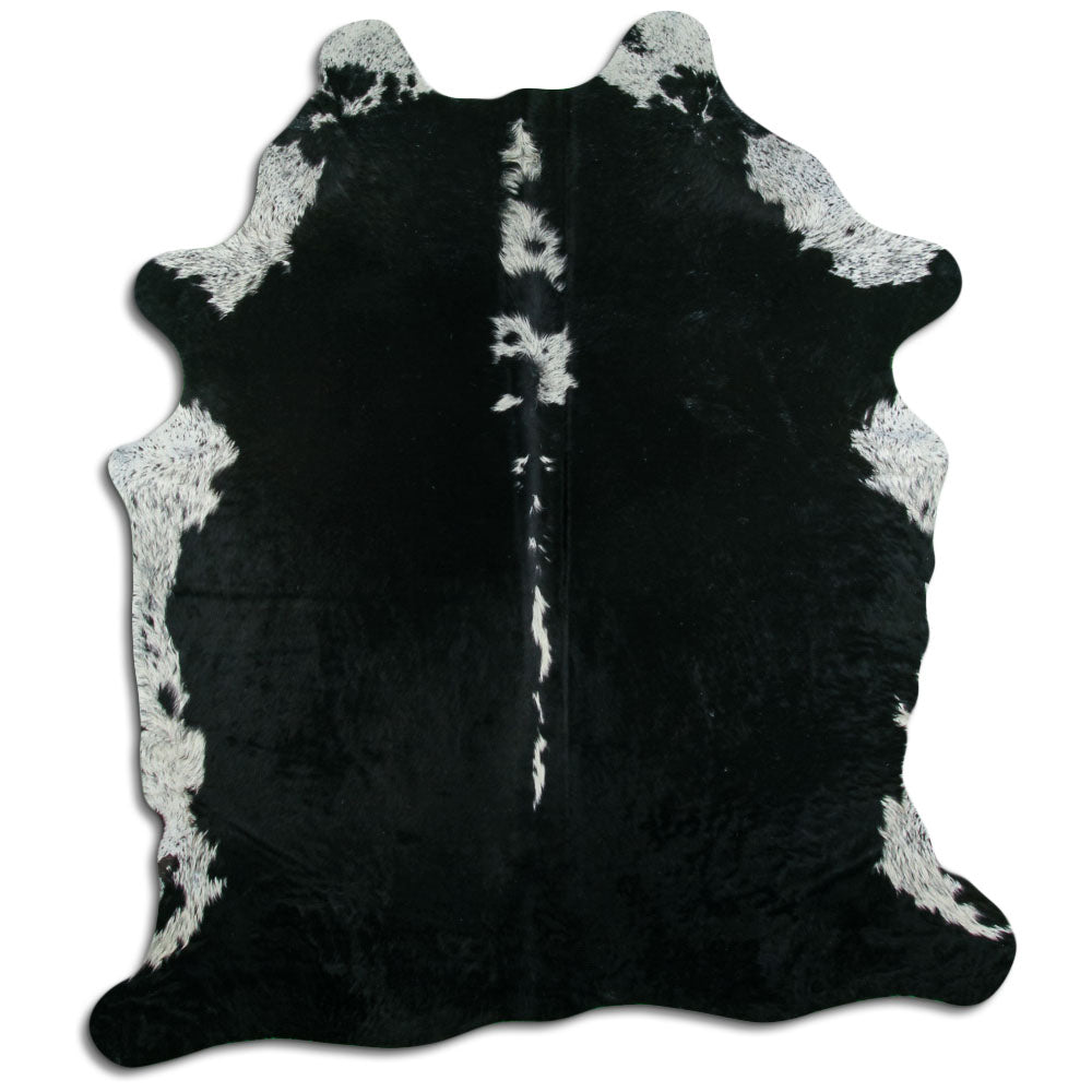 Peau de vache marron et blanche XL