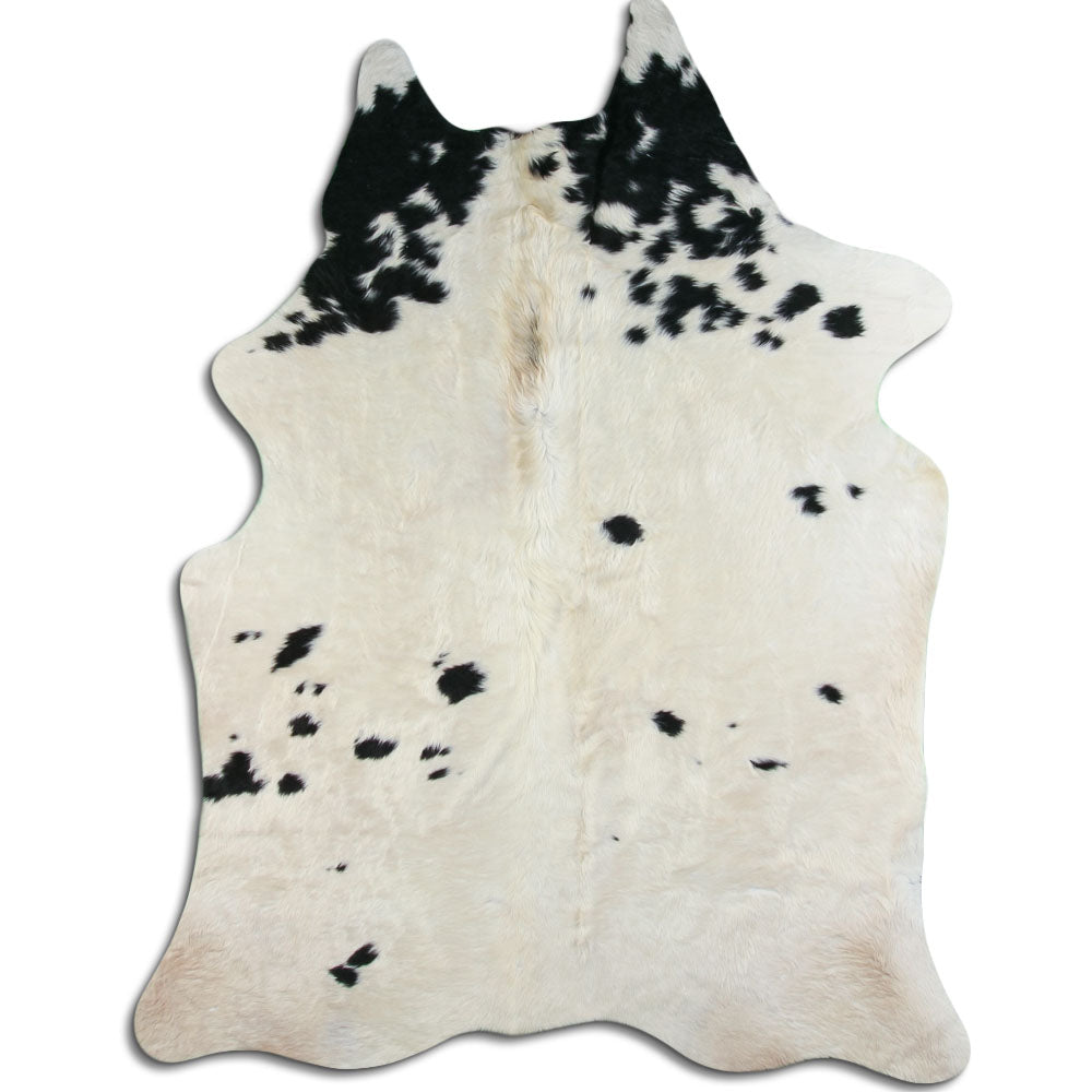 Peau de vache noire et blanche XXL