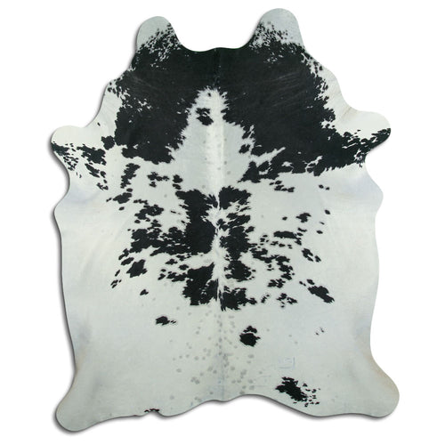 Peau de vache noire et blanche XXL