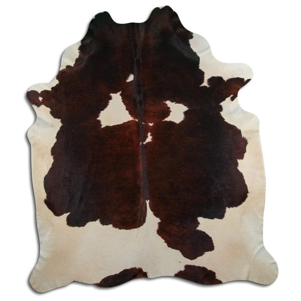 Peau de vache marron et blanche XXL