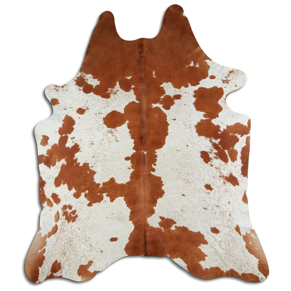 Peau de vache marron et blanche XXL