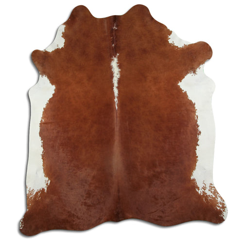 Peau de vache marron et blanche XXL