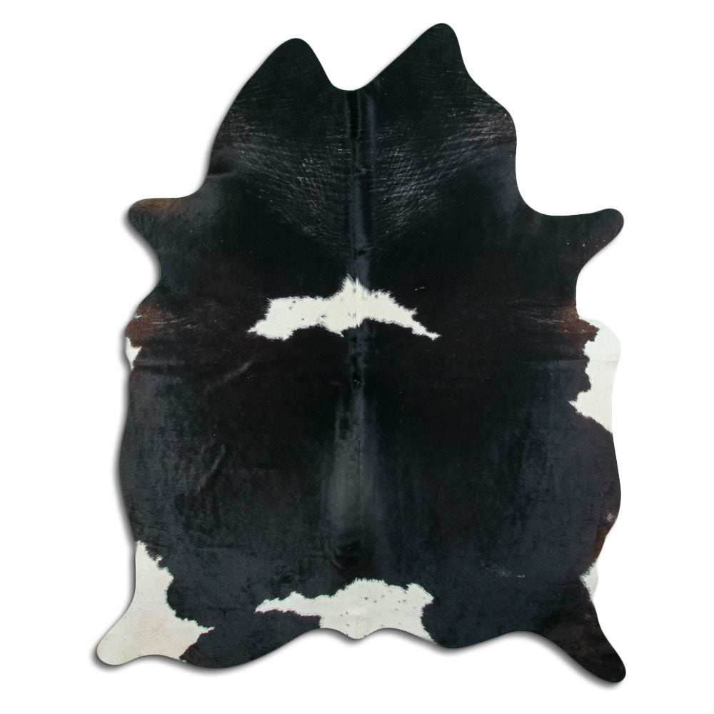 Peau de vache noire et blanche XXL