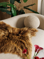 Peau de mouton islandaise brune