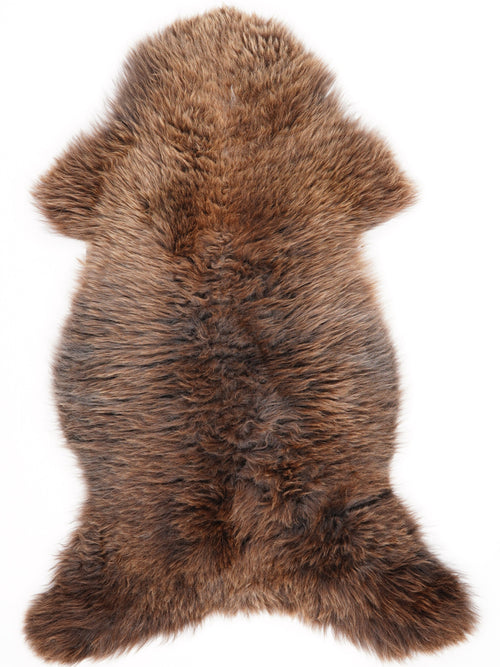 Peau de mouton marron XL