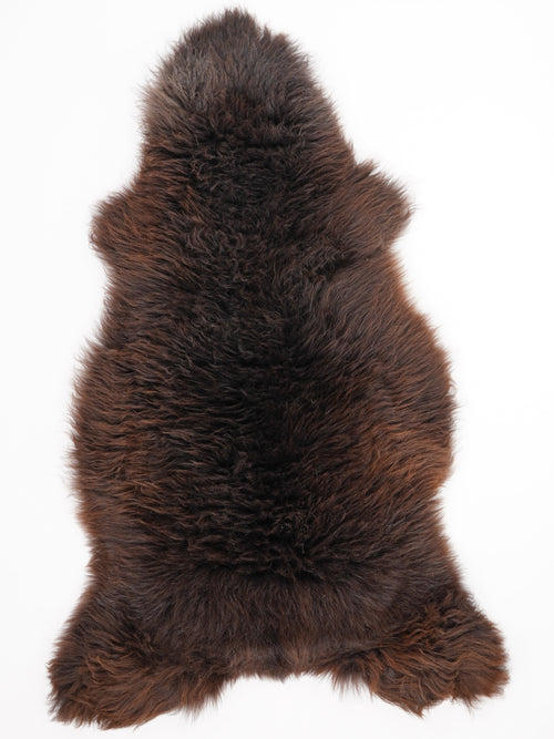 Peau de mouton marron XXL