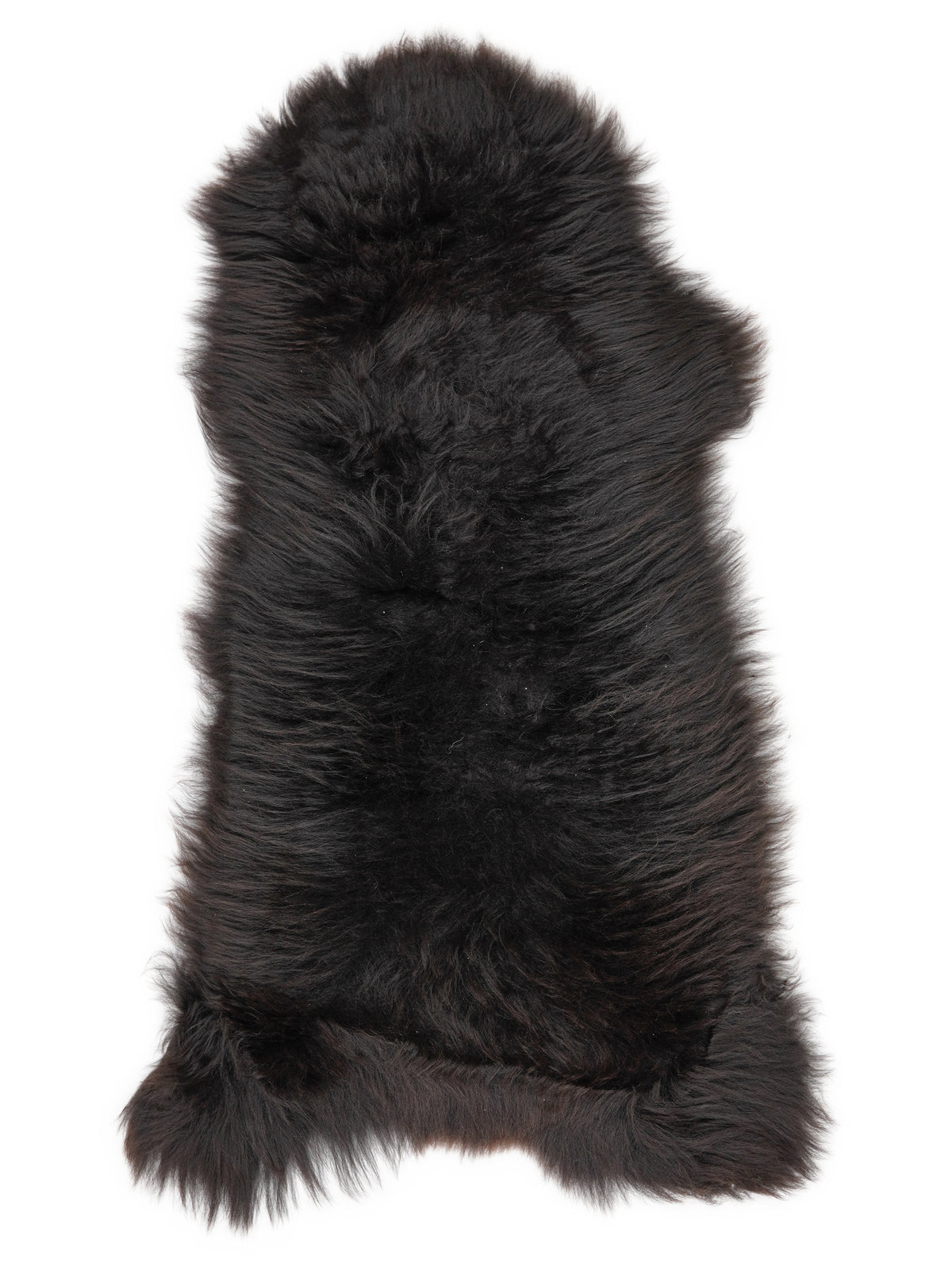 Peau de mouton multicolore britannique d’environ 120 × 50 cm, vue de dessus : exactement la peau que vous recevez